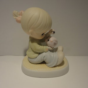 Precious Moments &quot;You Can Count On Me&quot; Porcelain Figurine,Collectible Precious Moments Figurine,vVntage Precious Moments Porcelain Figurine