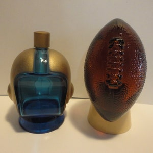 Avon Opening Play e First Down Decanters, bottiglie Avon da collezione, Vintage Avon Opening Play e First Down Decanters, Bottiglie Vintage Avon