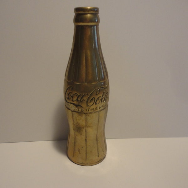 Brass Coca Cola Bottle, Collectible Brass Coca Cola Bottle,Vintage Brass Coca Cola Bottle,Vintage Brass Coca Cola Vase/Paperweight