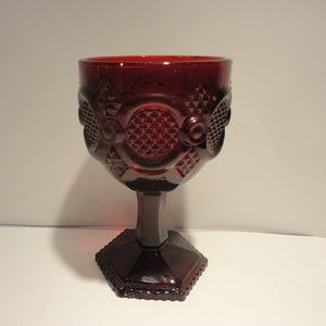 Avon 1876 Cape Cod Collection Wine Goblet,Collectible Avon Cape Cod Collection,Vintage Avon 1876 Cape Cod Collection Wine Goblet