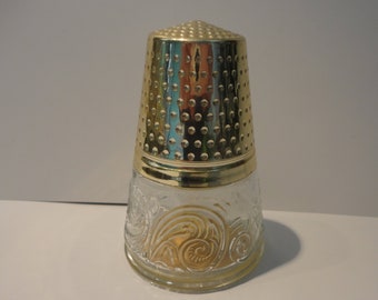 Antique Art Deco Art Nouveau 800,925,935 silver thimble thimbles with glass trim relief pattern thimble collectors