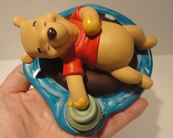 Disney Pooh and Friends No Rush No Fuss No Bother Porcelain Figurine,Collectible Pooh Figurine,Vintage Disney Pooh and Friends Figurine