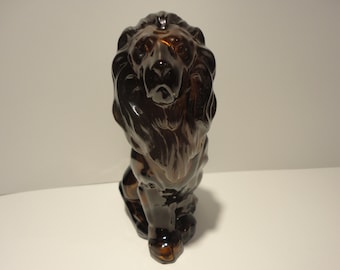 Avon Brown Lion After Shave Bottle,Collectible Avon After Shave Bottle,Vintage Avon Brown Lion After Shave Bottle,Vintage Avon Bottle