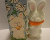 Avon collectible perfume bottle, Avon Fuzzy Bunny perfume bottle, Vintage Avon perfume bottle, Bunny perfume bottle, bunny bottle
