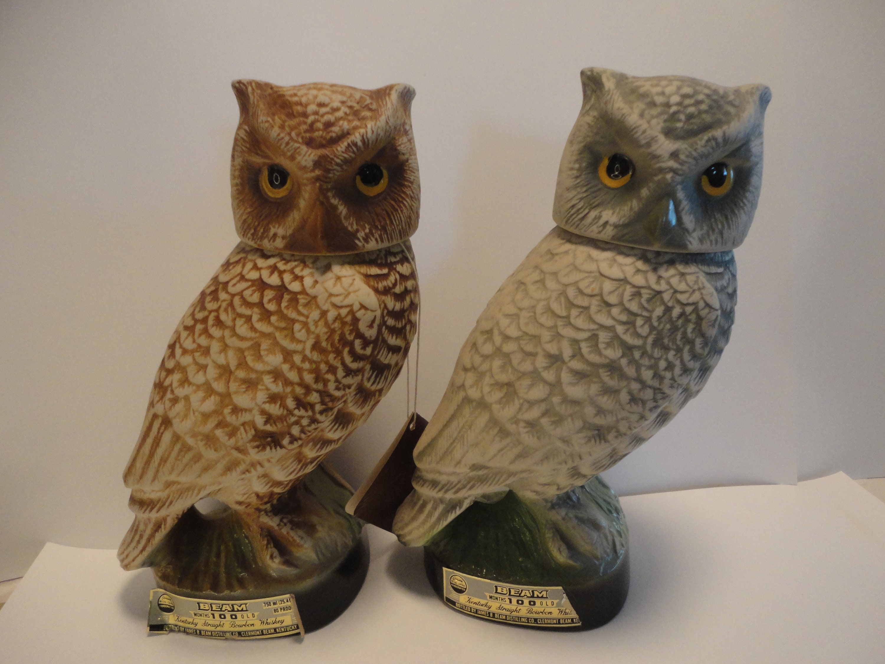 The Beam Collection the Screech Owl China Decanters