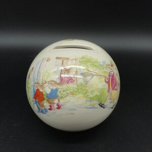 Royal Doulton Bunnykins Round Bank,collectible Royal Doulton