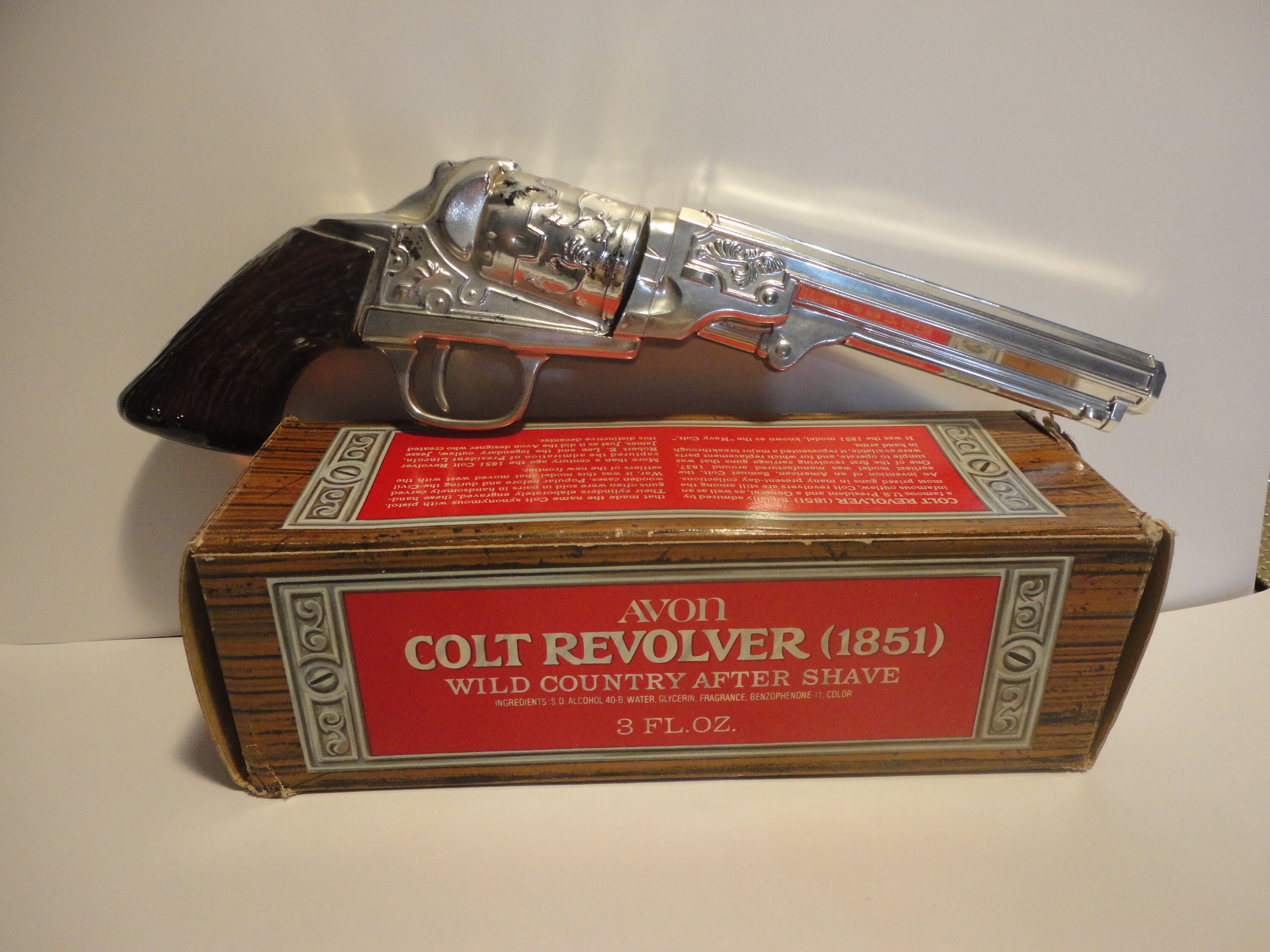Avon Colt Revolver 1851 Decanter With After Shavecollectible Etsy