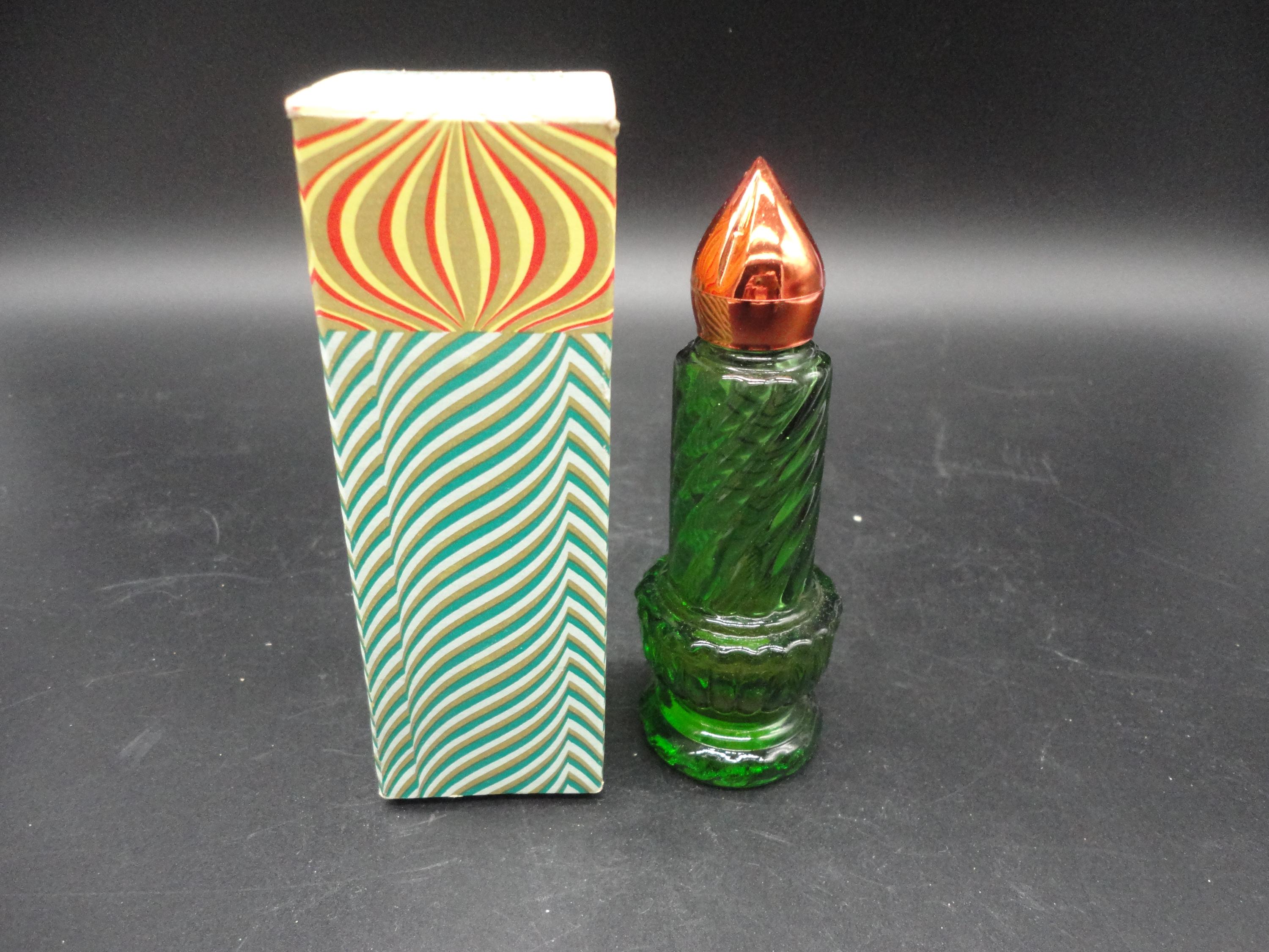 Avon Christmas Candle Perfume Bottle With Topaze Cologne
