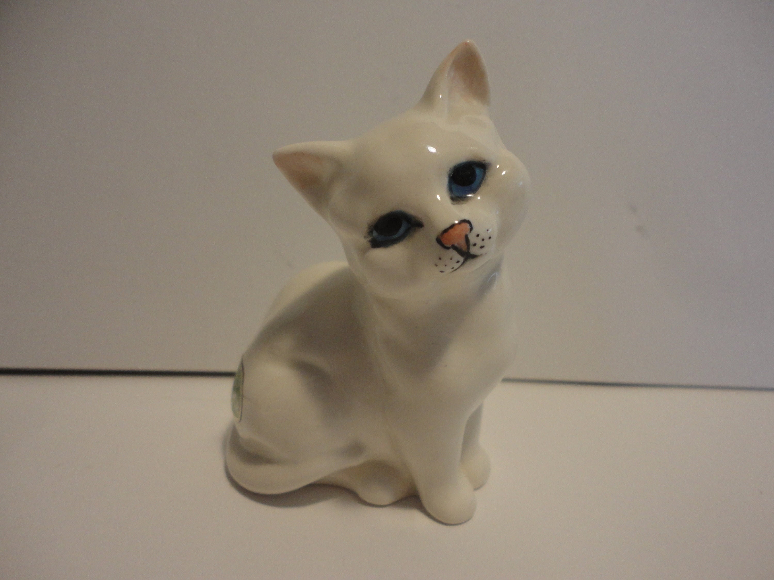 Beswick Small White Cat Porcelain Figurine made in Etsy