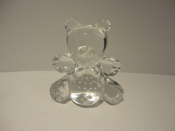 glass teddy bear