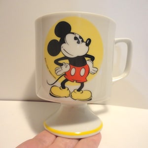 Walt Disney Productions Mickey Mouse Mug,Collectible Disney Mickey Mouse Mug,Vintage Walt Disney Prooductions Mickey Mouse Pedestal Mug image 1