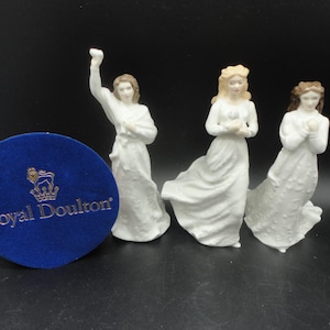Royal Doulton Bone China Figurine,Collectible Royal Doulton Figurine,Vintage Royal Doulton Au Revoir, Missing You, Loving You Figurine