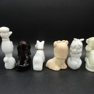 Vintage Avon Dog Perfume Bottles,Set of 6,Bon Bon Poodle,Baby Basset,Princess of Yorkshire,Sweet Tooth Terrier Lady Spaniel & Queen of Scots image 5