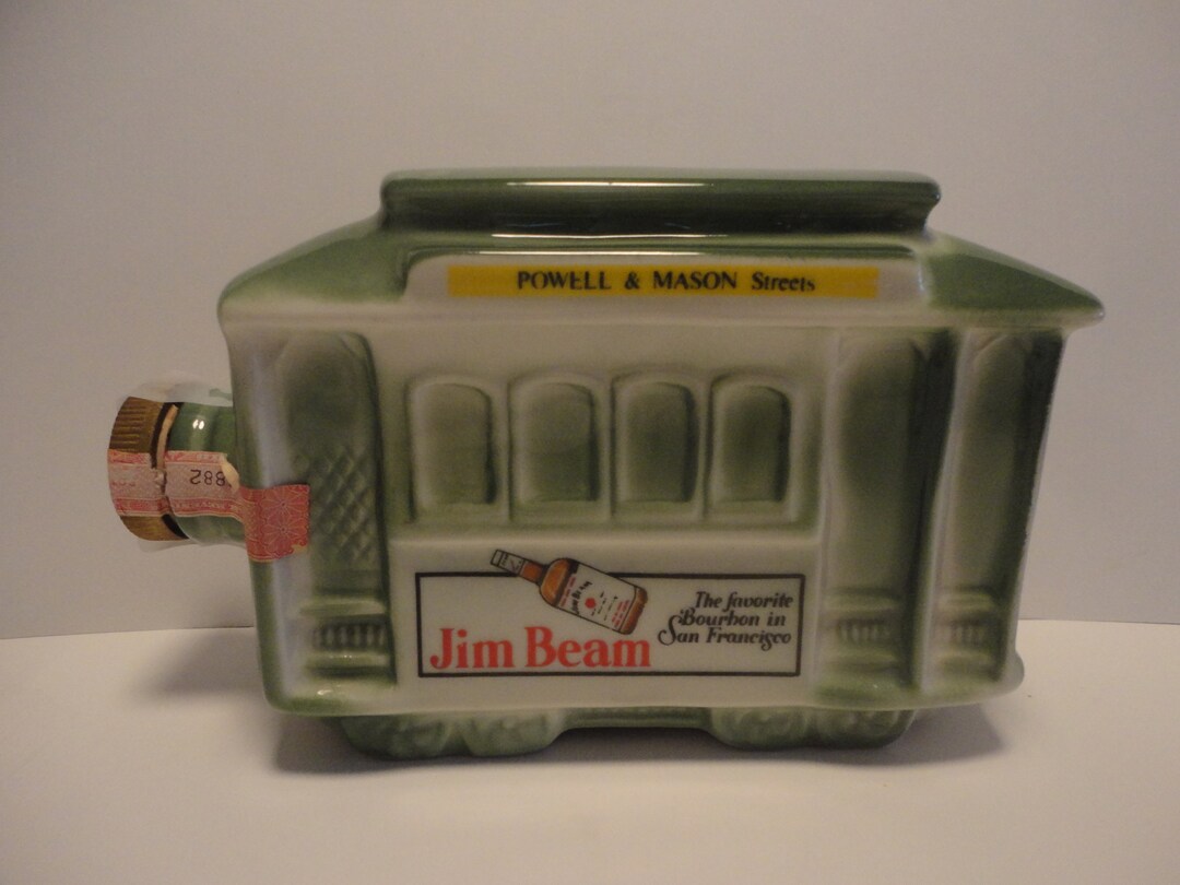Jim Beam Powell and Mason Streetcar Decanter,collectible Jim Beam