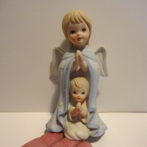 Lefton The Christopher Collection Angel Figurine,Collectible Lefton Porcelain Angel Figurine,Vintage Lefton The Christopher Collection Angel