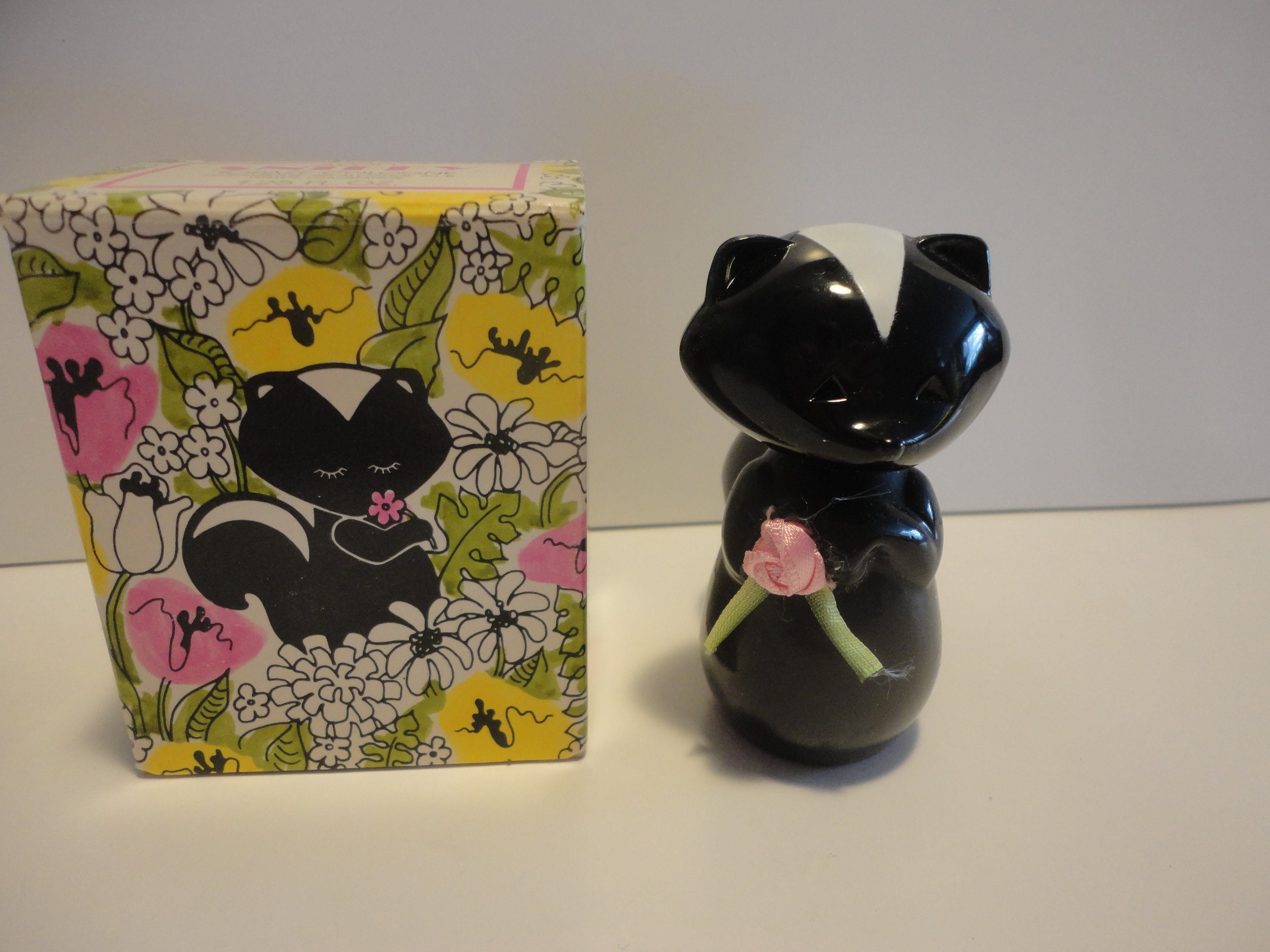 Avon Sniffy The Skunk Perfume Bottle wtih Topaze | Etsy