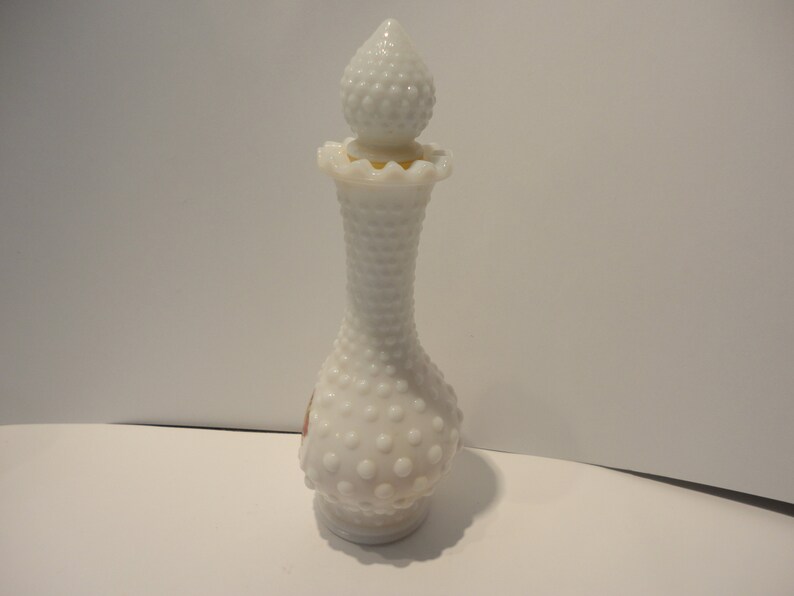 Avon White Milk Glass Hobnail Bud Vase Perfume Etsy