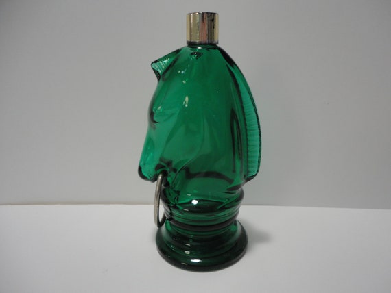 Avon Green Short Pony after shave avon vintage jade perfume bottles