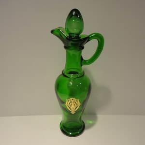 Avon Emerald Green Bath Urn,Collectible Avon Emerald Green Bottle with Stopper,Vintage Avon Emerald Green Bath Urn,Vintage Avon Bottle