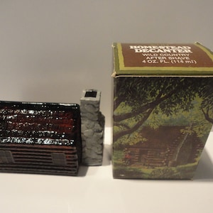 Avon Homestead Decanter(NIB) with Wild Country After Shave,Collectible Avon Bottle,Vintage Avon Homestead Decanter with Wild Country
