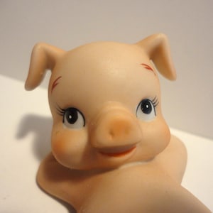 Lefton Porcelain Bisque Pig Figurine,Collectible Lefton China Porcelain Bisque Pig Figurine,Vintage Lefton Porcelain Bisque Pig Figurine