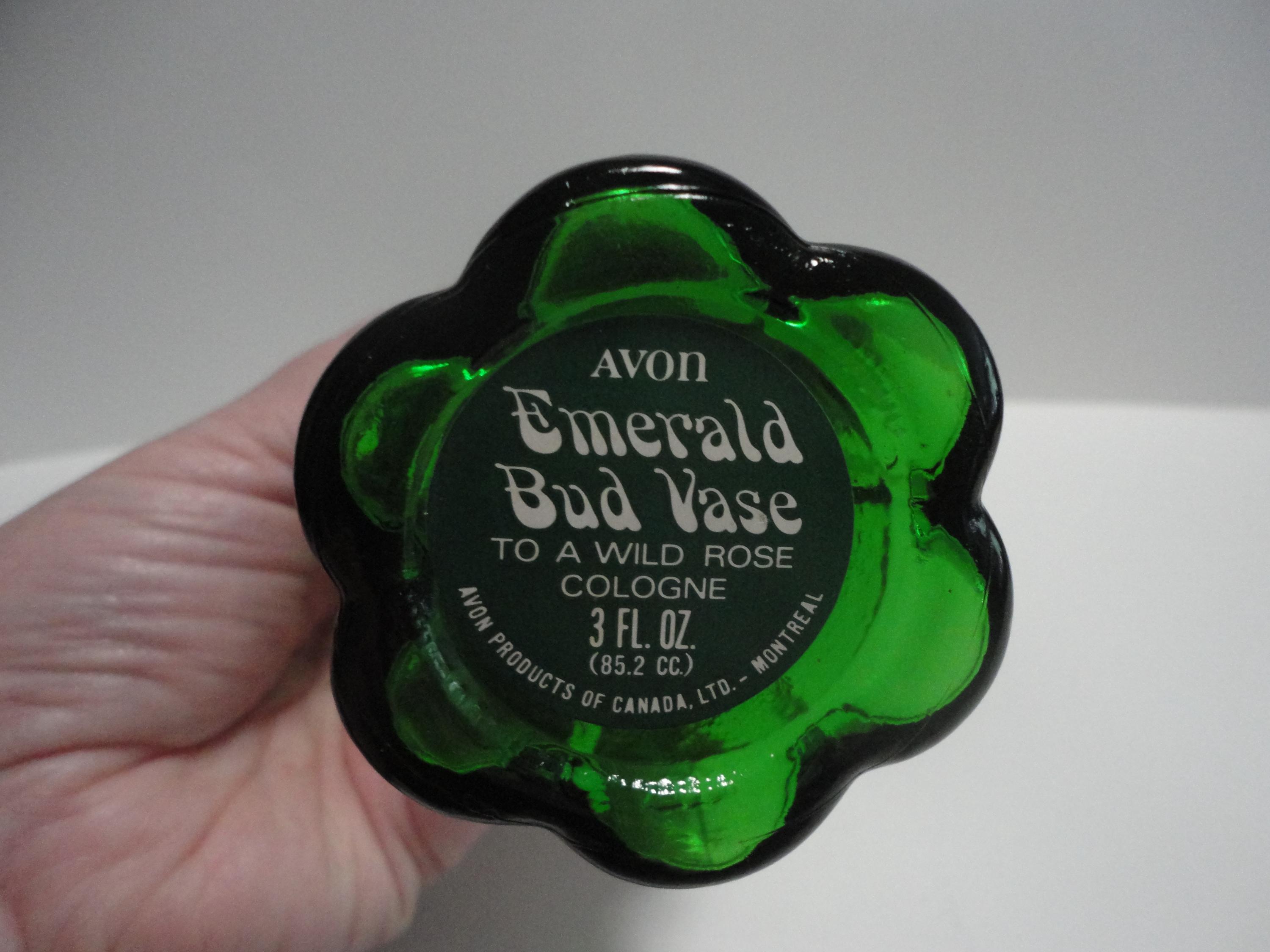 Avon Emerald Green Bud Vase,collectible Avon Bud Vase/bottle
