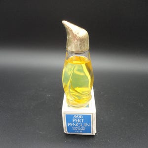 Avon Pert Penguin-parfumflesje met cotillion Cologne in originele doos