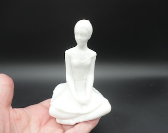 Vintage Avon White Ballerina Perfume Bottle, Collectible