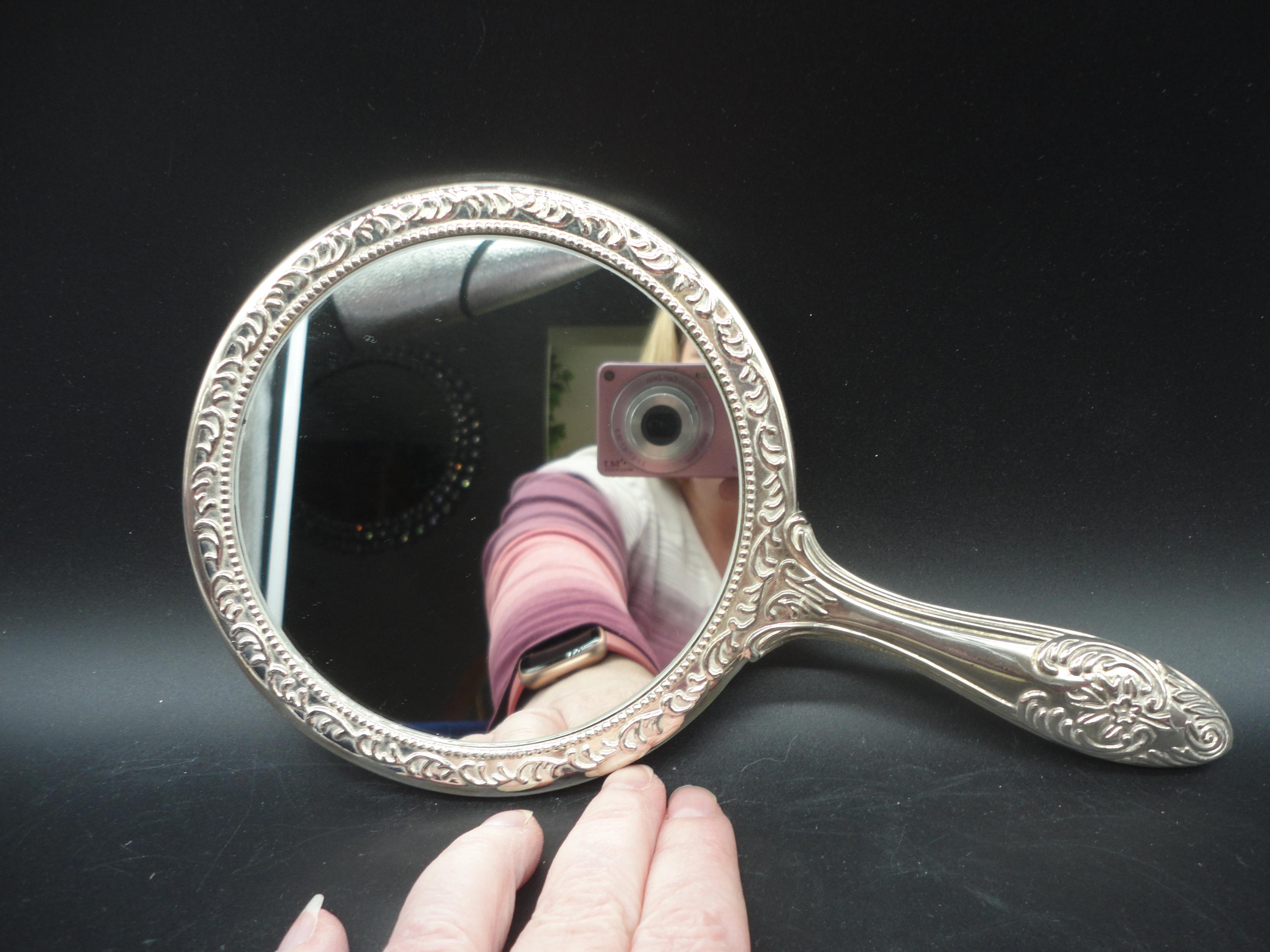 アンティーク ブラシ コーム 手鏡セット イギリス製英国アンティーク手鏡ブラシクシボタニカルセット