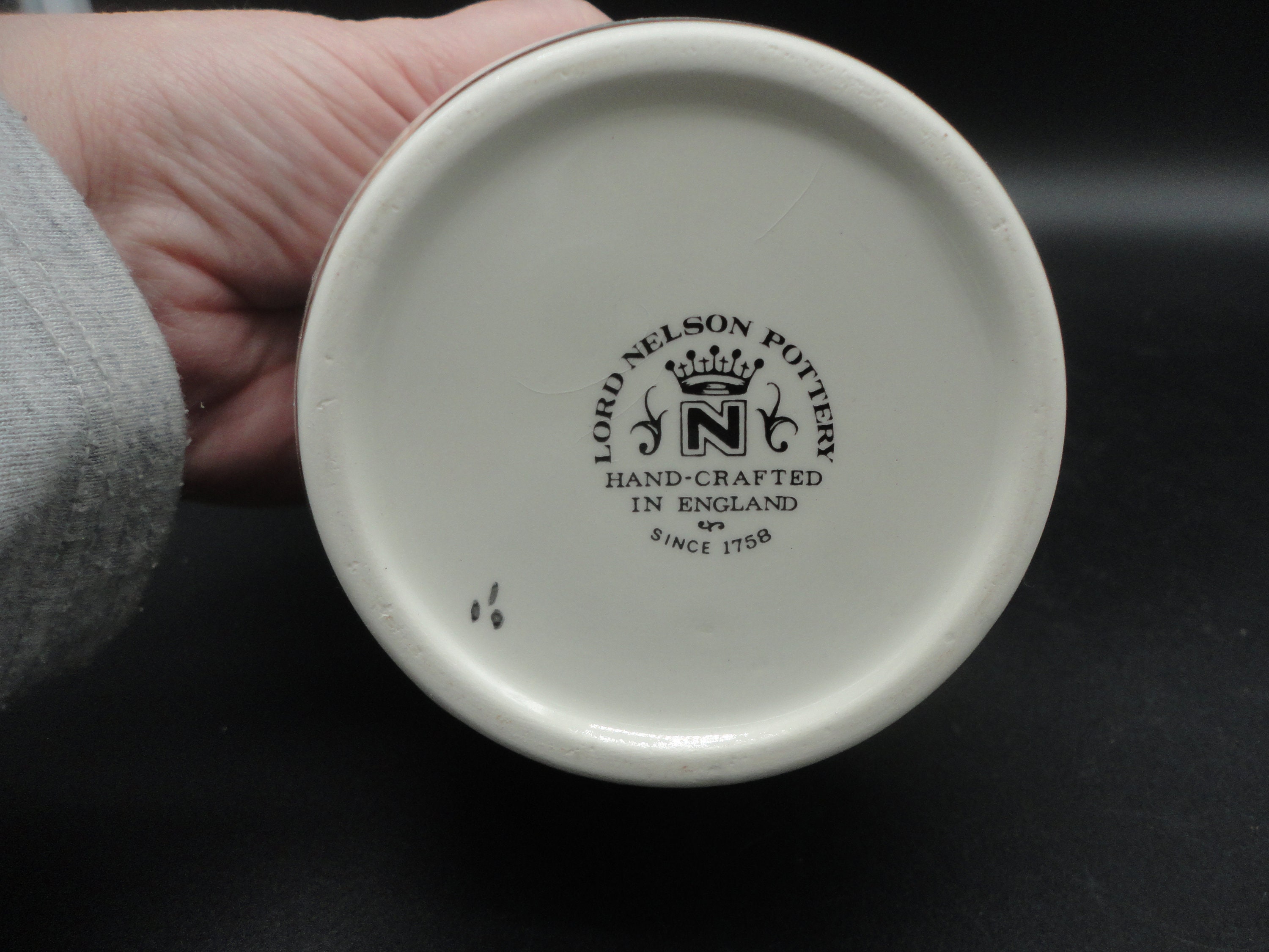 Lord Nelson Pottery Jar Hand Crafted in England,vintage Lord