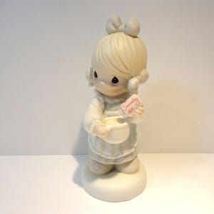 Precious Moments &#39;Tis The Season Figur, Sammlerstück Precious Moments Figur, Vintage Precious Moments &#39;Tis The Season Girl Figur