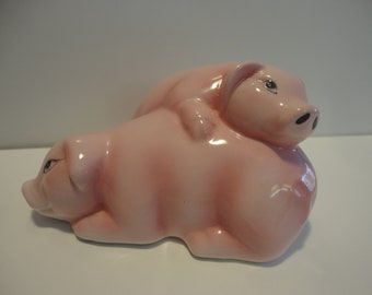 Mini Pigs Bank made in the Philippines, collection Pigs Bank, vintage