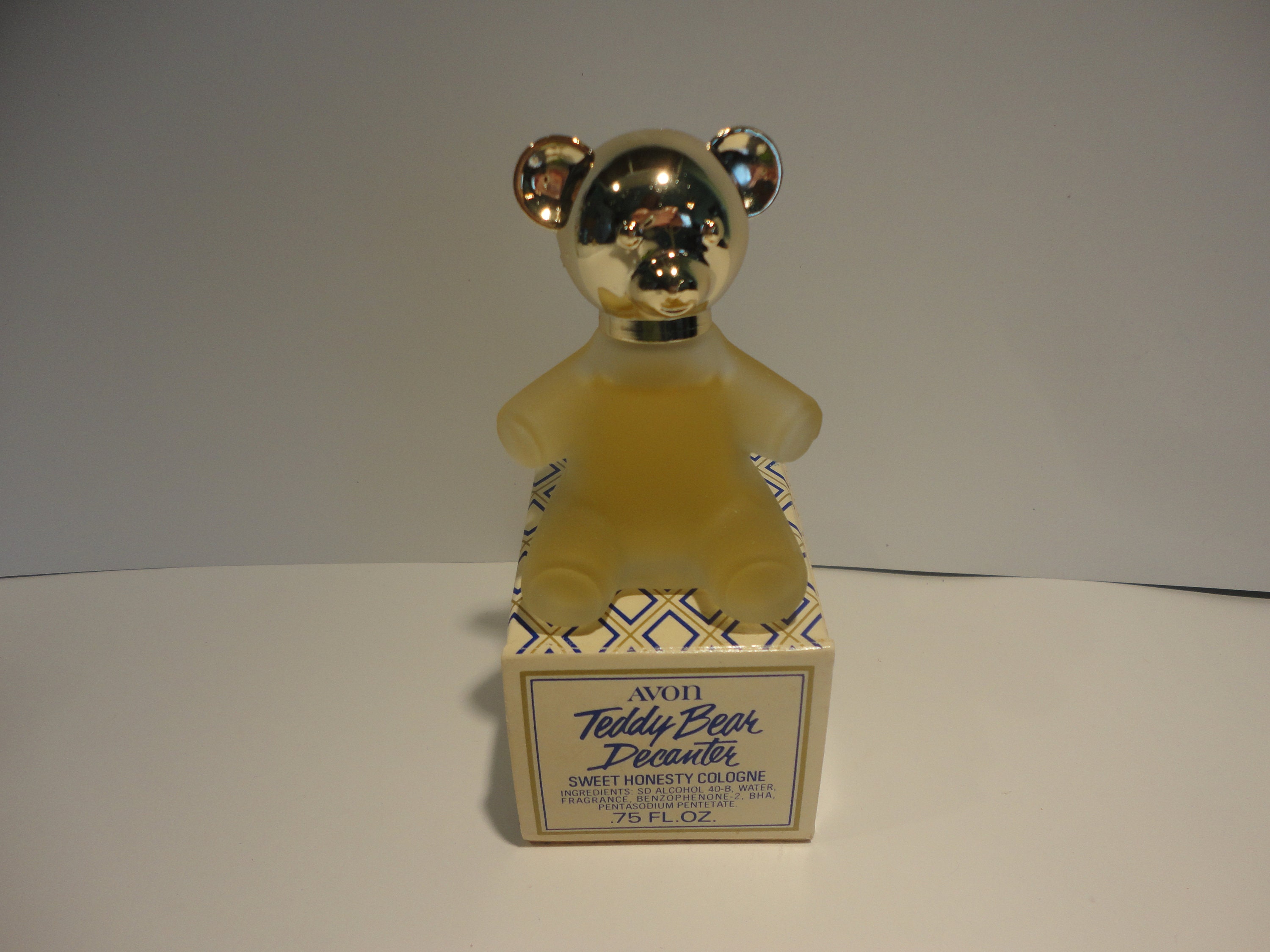 Avon Teddy Bear Perfume Bottle With Sweet Honestycollectible Etsy