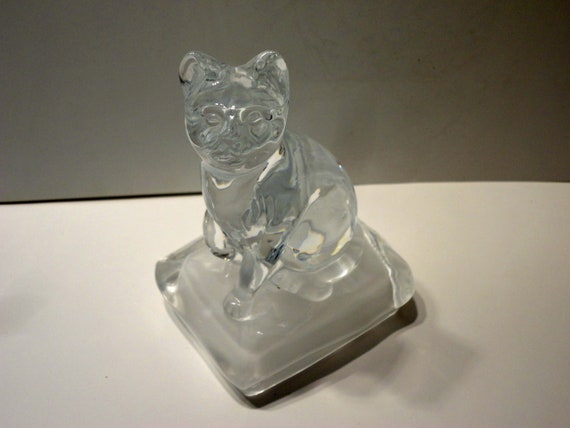 Cristal D Arques Of France Lead Crystal Cat Figurine Etsy Cristal D Arques Of France Lead Crystal Cat Figurine Etsy