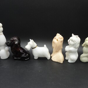 Vintage Avon Dog Perfume Bottles,Set of 6,Bon Bon Poodle,Baby Basset,Princess of Yorkshire,Sweet Tooth Terrier Lady Spaniel & Queen of Scots image 2