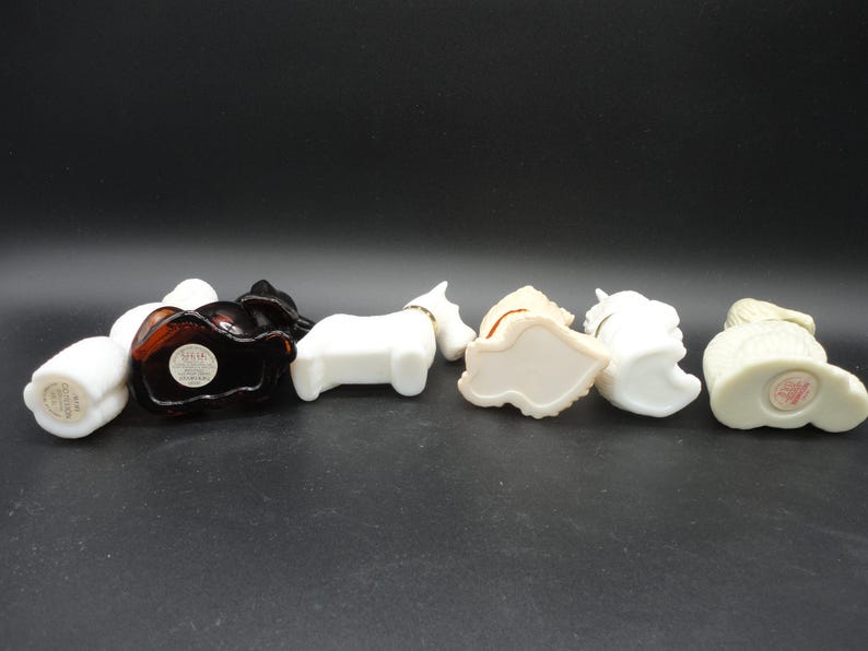 Vintage Avon Dog Perfume Bottles,Set of 6,Bon Bon Poodle,Baby Basset,Princess of Yorkshire,Sweet Tooth Terrier Lady Spaniel & Queen of Scots image 6