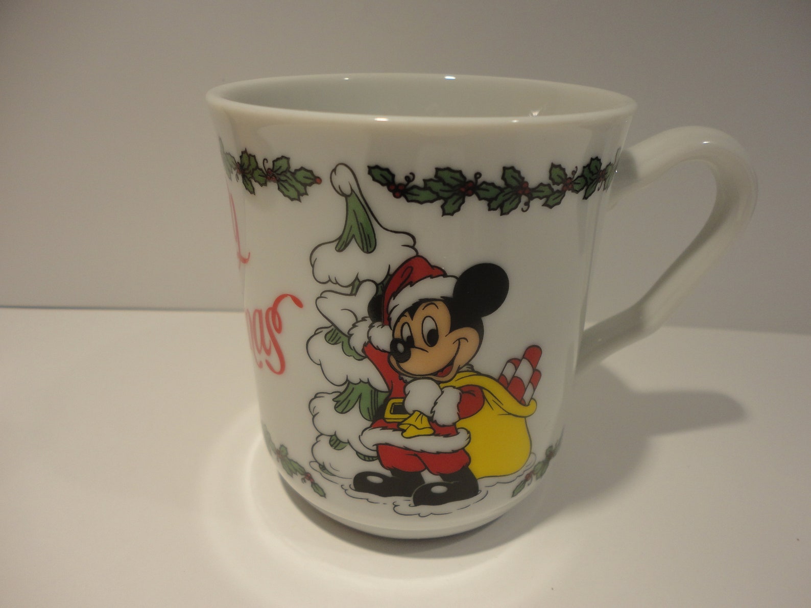 Disney Mickey Mouse Christmas Mug and Bell Made in Etsy