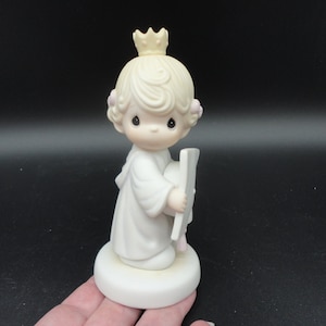 Precious Moments Congratulations Princess Porcelain Bisque Figurine,Collectible Precious Moments Figurine,Vintage Precious Moments Figurine