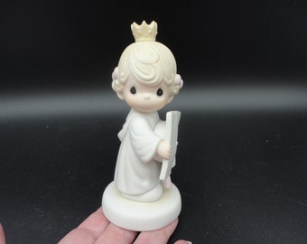 Precious Moments Congratulations Princess Porcelain Bisque Figurine,Collectible Precious Moments Figurine,Vintage Precious Moments Figurine