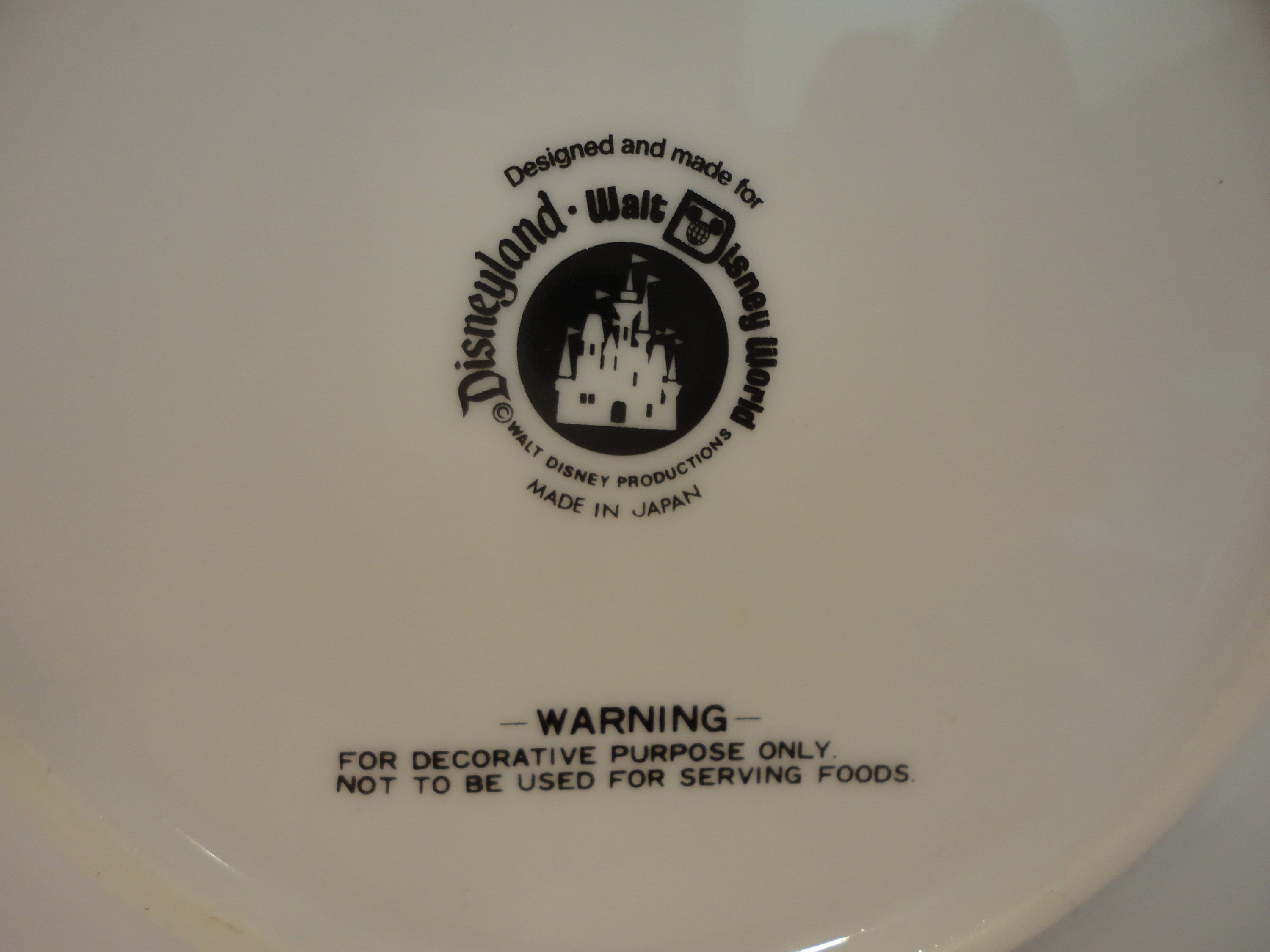 Walt Disney World 小皿 ディズニーパーク 日本製 アンティーク 【公式 Walt Disney World 小皿 ディズニーパーク 日本製 アンティーク 【公式