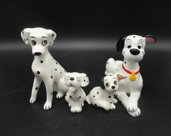 Disney Dalmatian Family Figurines,Collectible Disney Dalmatian Figurines,Vintage Disney Dalmatian Family Figurines, Dalmatian Figurines