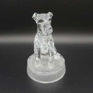 Cristal D&#39;Arques Crystal Dog Figurine made in France,Collectible Cristal D&#39;Arques Crystal Dog,Vintage Cristal D&#39;Arques Crystal Dog Figurine