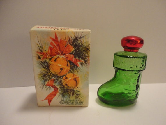 Avon Christmas Surprise Perfume Avon santa bottle | Etsy