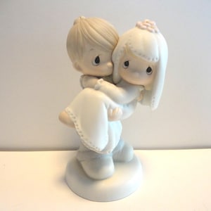 Johnathon and David (Precious Moments)Bless You Two Figurine,Vintage Precious Moments Wedding Figurine,Collectible Precious Moments Figurine