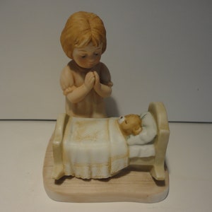 Enesco Treasured Memories Bedtime Prayer figurine,Collectible Enesco Treasured Memories figurine,Vintage Enesco Bedtime Prayer figurine