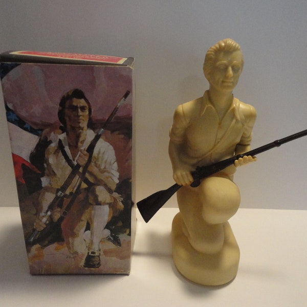 Avon Minuteman After Shave Decanter,Collectible Avon Decanter,Vintage Avon Decanter, Minuteman After Shave Bottle,Vintage Avon Bottle