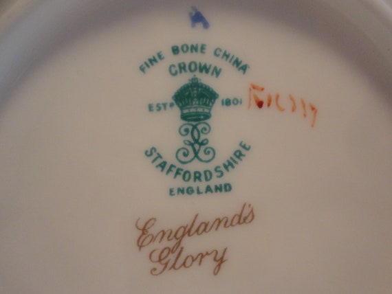 Crown Staffordshire Fine Bone China England