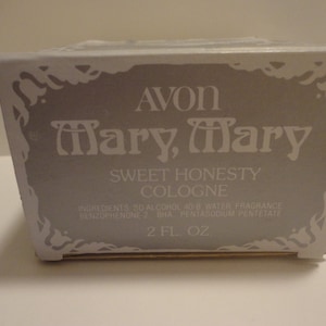 Avon Mary Mary perfume bottle and sweet Avon Mary Mary perfume bottle and sweet