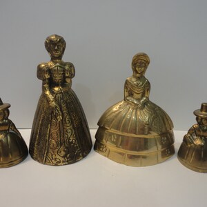 Vintage Solid Brass Crinoline Ladies, Made in England and in Belgium,  Vintage Brass, Brass Policemans Helmet, Brass Bell -  Canada