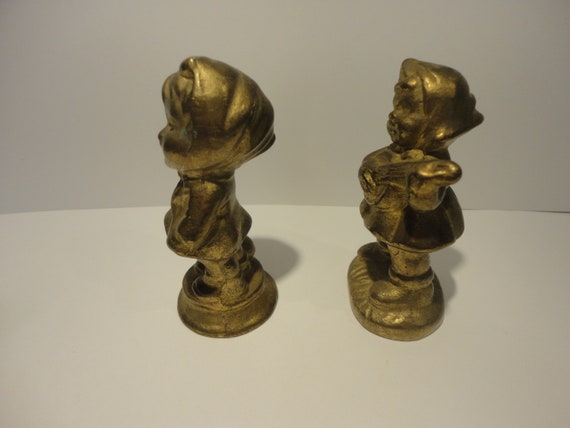 Hummel Like Brass Little Girl Figurines,collectible Brass Figurines,vintage  Hummel Like Brass Little Girl Figurines,vintage Brass Figurines -   Canada